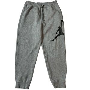 Nike Air Jordan Flight Jumpman Mens Heavyweight Sweatpants Size Med Gray